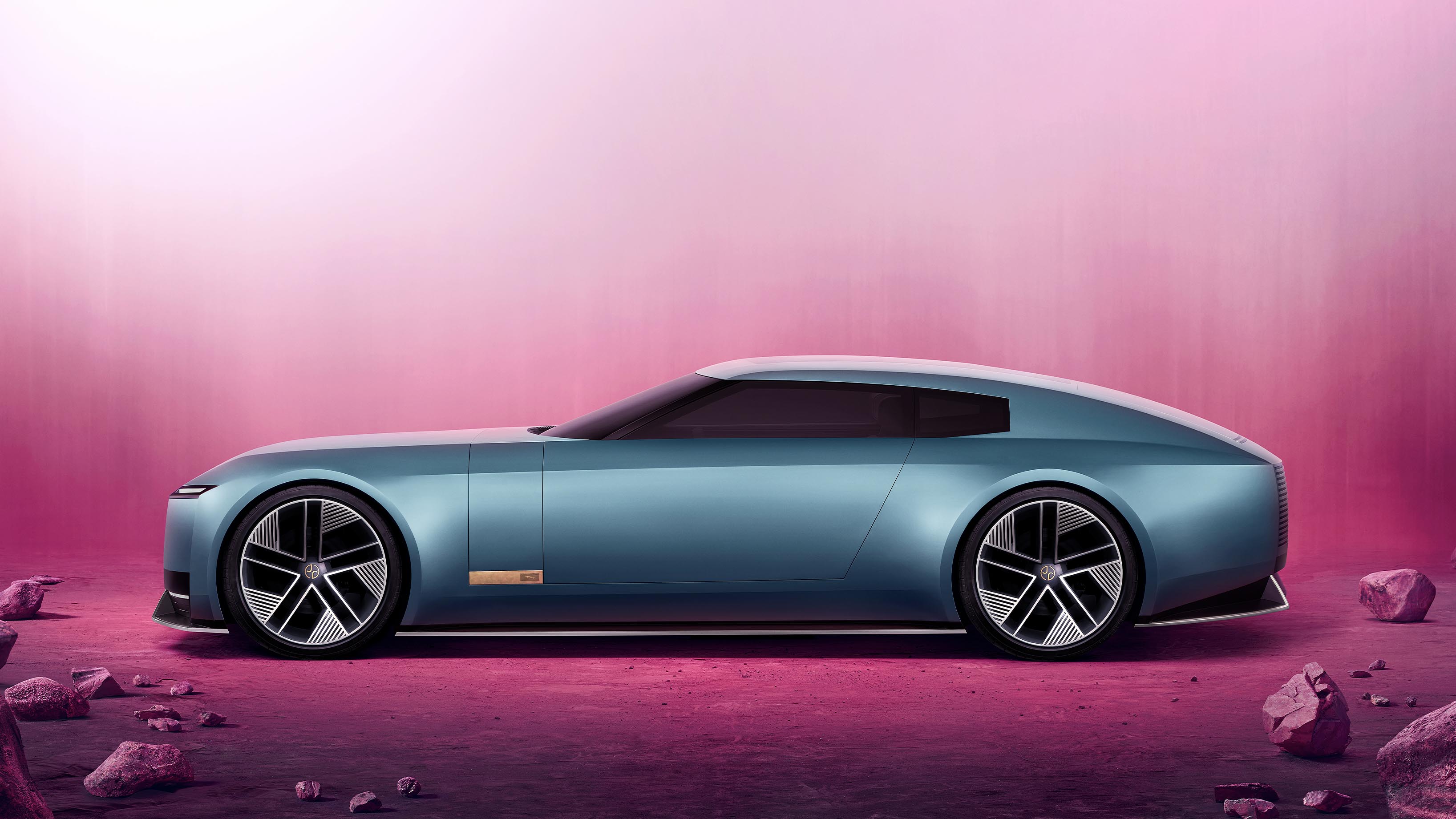 Welcome to Jaguar s future this is the electric Type 00 design concept Top Gear